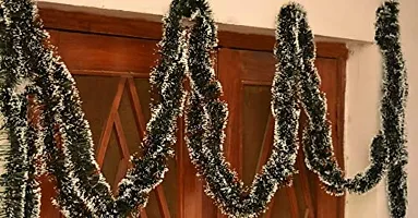 ME & YOU Christmas Garland| Artificial Green Color Merry Christmas Strings, Garlands for Xmas Christmas Tree Decoration and Home (Pack-6)-thumb2