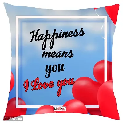 ME & YOU Romantic Gifts, Surprise Printed Cushion for Husband Wife Couple Lover Girlfriend Boyfriend Fianc?e Fianc? On Valentine's Day, Anniversary and Any Special Occasion IZ19DTLoveCU16-101