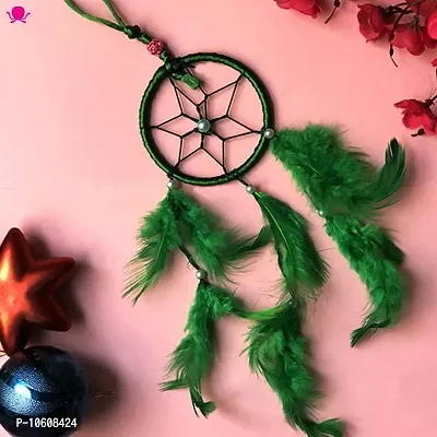 ME & YOU Wall Hanging Round Dream Catcher for Attract Positive Dreams (Pack 5) Multicolor-thumb4