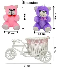 ME & YOU Gifts for Sister, Cycle Teddy with Printed Ceramic Mug Gift on her Birthday/Rakhi/Raksha Bandhan/Anniversary/Bhaidooj-thumb2