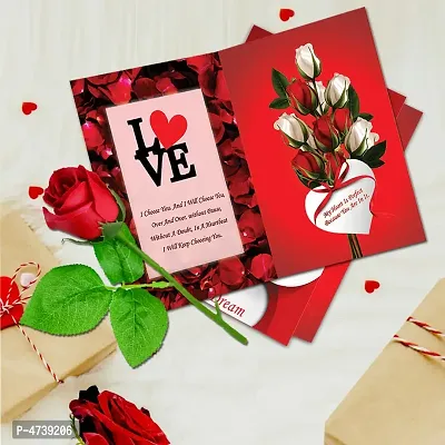 Gift Items (Card and rose)