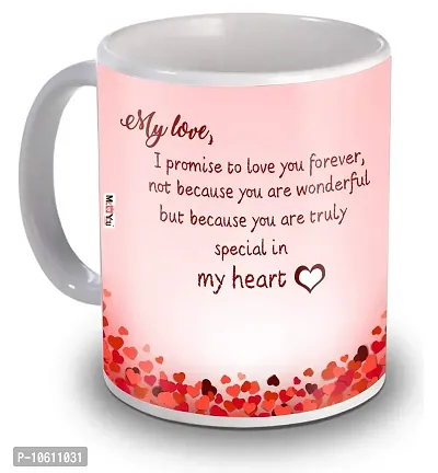 ME & YOU Beautiful Love Quoted Coffee Mug Valentine Gifts (Multicolor)