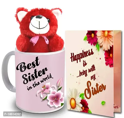 ME & YOU Gift for Sister | Return Rakhi Gift for Sister | Birthday Gift for Sister | Anniversary Gift for Sister | Red Teddy Gift for Sister