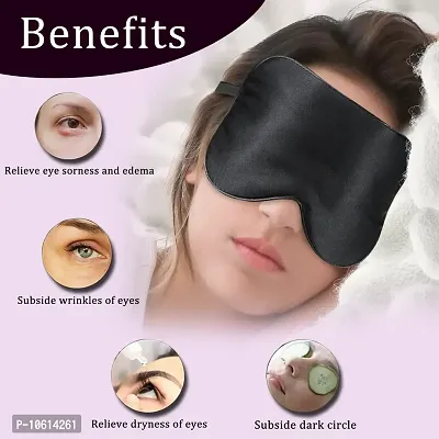 ME  YOU Eye Mask for Sleep | Eye Mask Cover | Eye Mask Shade For Sleeping, Travelling, Relaxation  Meditation ( Pack 3 )-thumb4