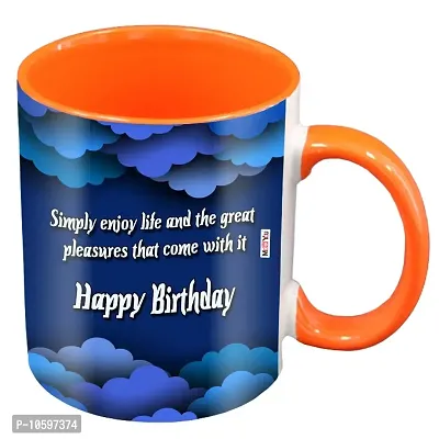 ME&YOU Printed Ceramic Mug Gift for Brother Sister Father Mother Friends On Birthday IZ19DTMUo-398