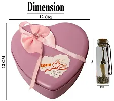 ME&YOU Romantic Gifts, Surprise Box with Message Bottle Keychain for Wife, Girlfriend Fianc?, Lover On Valentine's Day, Anniversary and Any Special Occasion IZ19Tinbox6PinkMsgBott2KeyH-DTLove-94-thumb4