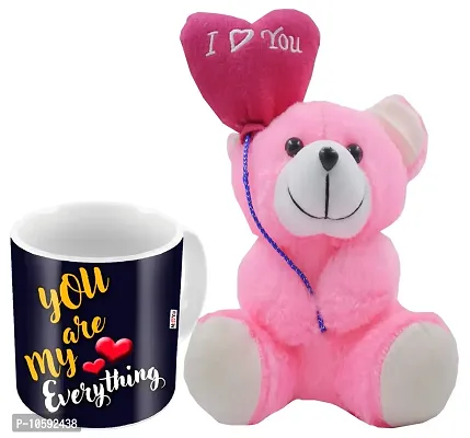 Romantic Gifts, Surprise Printed Mug with I Love You Quoted Teddy for Husband Wife Couple Girlfriend Boyfriend Fianc?e Fianc? On Valentine's Day, Anniversary and Any Special Occasion IZ19STLoveTM-37