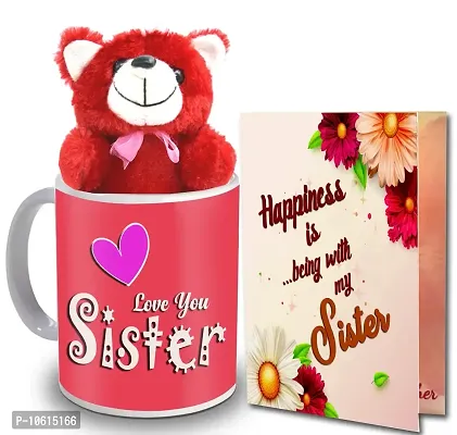 ME & YOU Gift for Sister | Return Rakhi Gift for Sister | Birthday Gift for Sister | Anniversary Gift for Sister | Red Teddy Gift for Sister