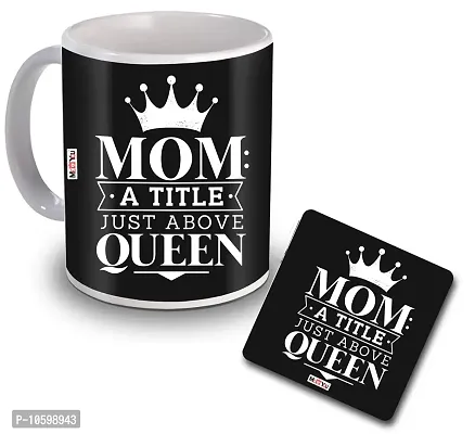 ME & YOU Gifts for Mom, Printed Ceramic Mug with MDF Coaster Gift on Her Birthday/Mother's Day/Women's Day/Anniversary