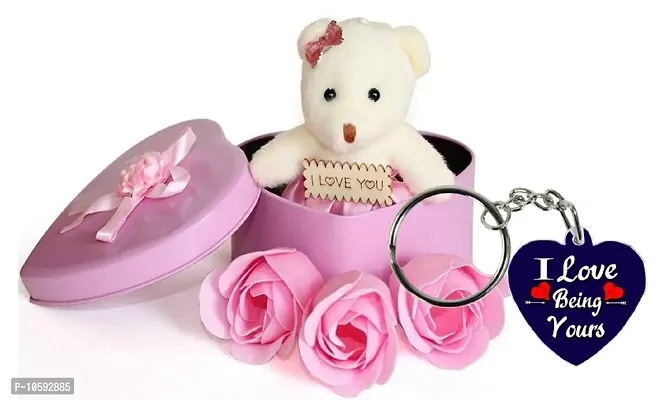 ME&YOU Romantic Gifts, Surprise Box with Keychain for Wife, Girlfriend Fianc?, Lover On Valentine's Day, Anniversary and Any Special Occasion IZ19Tinbox6PinkKeyH-DTLove-100