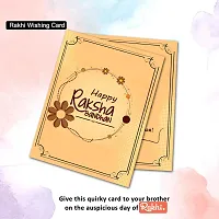 Midiron Gift for Bhai for Rakhi | Designer Rakhi with Chocolate , Cushion ( 12*12 Inch) and Wishing Card for Brother/Bhaiya/Bhai ( Pack 4)-thumb2