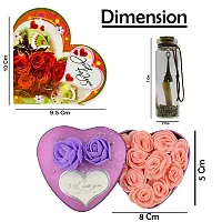 ME&YOU Romantic Gifts, Surprise Flower Box, Greeting Card with Message Bottle & Printed Colored Mug for Wife, Girlfriend, Fiance On Valentine's Day IZ19Tinbox2PurCard5Msgbott2MUg-STLove-39-thumb3