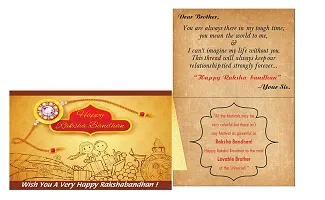 ME & YOU Designer Rakhi with Happy Rakshabandhan Quoted Printed Coffee Mug and Greeting Card for Brother on Raksha Bandhan-thumb2