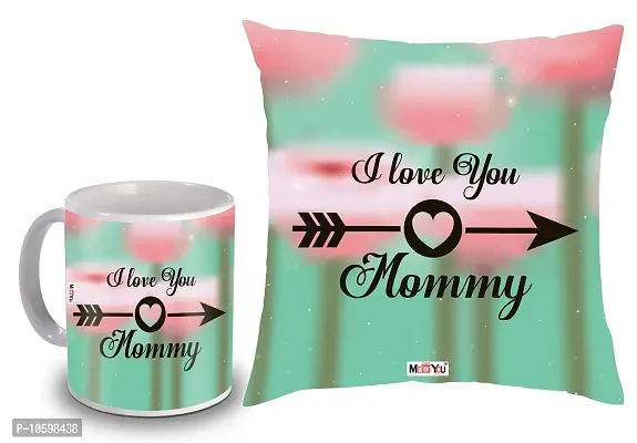 ME & YOU for Mother, Printed Cushion and Ceramic Mug Gifts on her Birthday, Anniversary, Mother's Day IZ19STMotherCM16-01