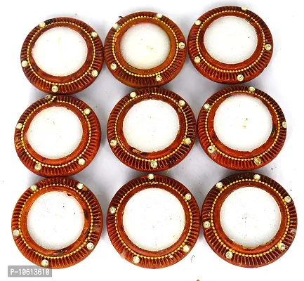 ME  YOU Clay Diya, Wax Clay Diya, Wax Diya for Diwali Decoration, Deepak for Diwali Pujan (Pack-36)-thumb4