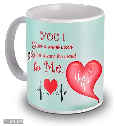 ME & YOU Beautiful Love Quoted Coffee Mug Valentine Gifts (Multicolor)