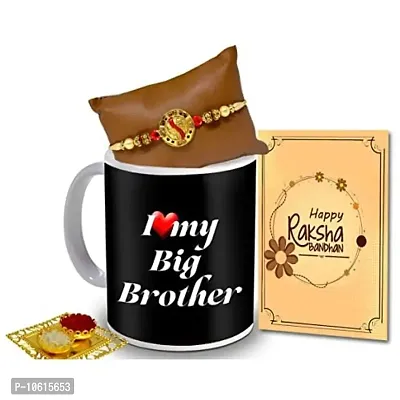 ME & YOU Rakhi For brother, Rakhi combo set, Designer Rakhi with Coffee Mug, Roli Tikka and Rakhi Greeting Card , Rakhshbandhan Gift for Brother ( Pack 4)-IZ2269-07