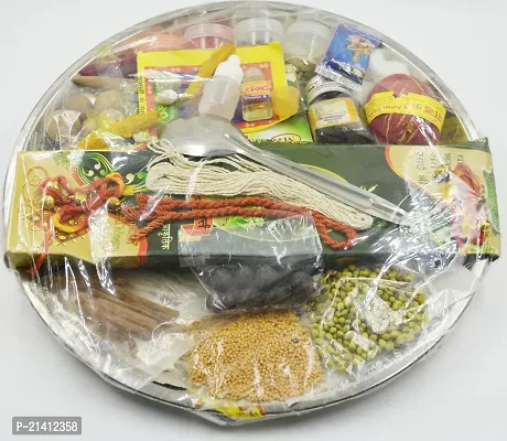 Pooja Kit for Navratri, Diwali, Dusshera | Indian Festival Pooja Kit-thumb2