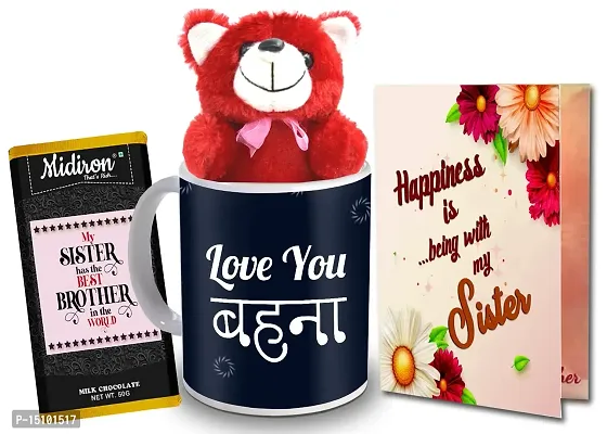 Midiron Return Rakhi Gift for Sister | Birthday Gift for Sister | Anniversary Gift for Sister | Chocolate gift for sister| Rakshabandhan Gift for Sister IZ22Bar24Pack1CDMUTR-STSister-10