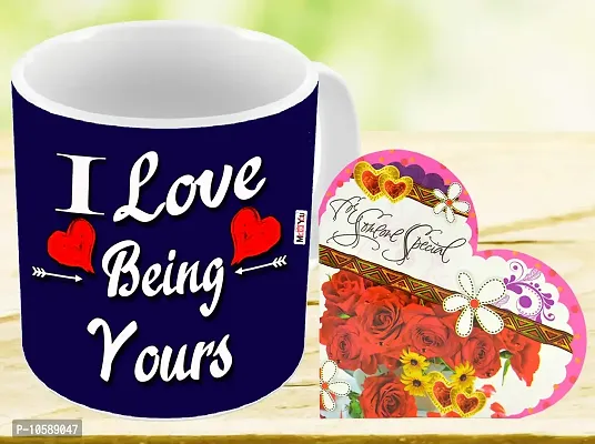 ME&YOU Romantic Gifts, Surprise Greeting Card with Printed Mug for Wife, Girlfriend, Fianc? On Valentine's Day, Birthday, Anniversary and Any Special Occasion IZ18Card1MU-DTLove-100