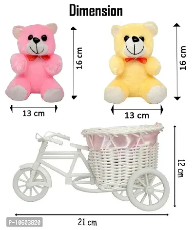 ME & YOU Gifts for Sister, Cycle Teddy with Printed Ceramic Mug Gift on her Birthday/Rakhi/Raksha Bandhan/Anniversary/Bhaidooj-thumb3