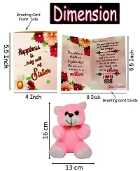 ME & YOU Gift for Sister | Return Rakhi Gift for Sister | Anniversary Gift for Sister | Birthday Gift for Sister | Pink Teddy Gift for Sister-thumb1