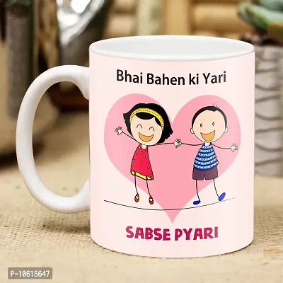 ME & YOU Rakhi Gift for Brother / Bhaiya / Bhai | Rakhi Gift Pack for Brother | Rakhi with Coffee Mug, Roli Tikka and Rakhi Greeting Card Gift Set-IZ2216-53-thumb3