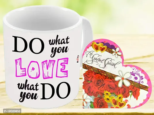 ME&YOU Romantic Gifts, Surprise Greeting Card with Printed Mug for Wife, Girlfriend, Fianc? On Valentine's Day, Birthday, Anniversary and Any Special Occasion IZ18Card1MU-DTLove-051