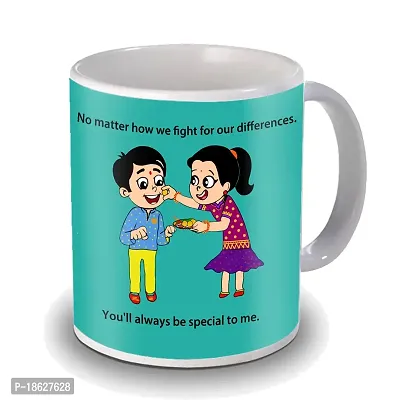 Avirons Rakhi Gift Hamper with Unique Rakhi 2 Piece and 325ML Coffee Mug Gifts for Brother | Rakhi Gift for Brother (325Ml Coffee Mug, Rakhi, Greeting Card)-thumb2