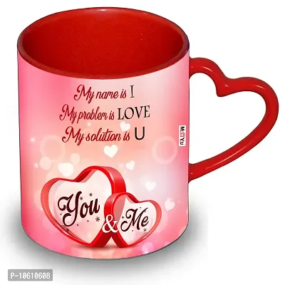 ME & YOU Love Quoted Printed Ceramic Coffee Mug for Valentine?s Day ( Multicolor)-thumb0