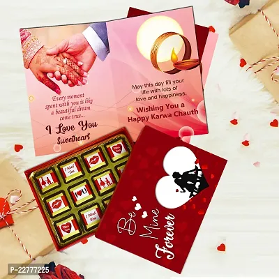 Midiron Romantic Karva Chauth Gifts, Best Karwachauth Gift Combo for Wife /Bhabhi/Womens (Chocolate Box With Greeting Card, Quote Printed Mug Gift For Wife, Special One)
