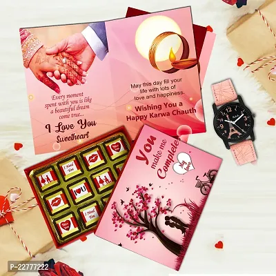 Midiron Special Karwachauth Gift Set For Love One, Wife, Girlfriend | Karwa Chauth Gifts Set, Best Gifts For Karwa Chauth With Chocolate Box, Quote Printed Mug, Greeting Card With Artificial Rose-thumb0