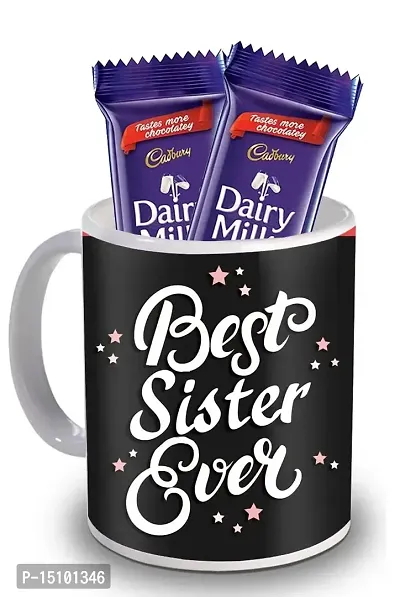 Midiron Chocolate gift for Sister | Rakhi gift for Sister | Coffee Mug gift for Sister | Birthday Gift for Sister | Chocolate Gift combo pack for sister-thumb0