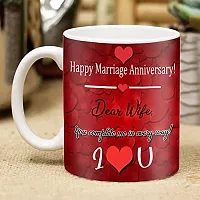 Midiron romantic gift for wife on anniversary special | anniversary gift for wife special combo | anniversary gift for wife pillow ( chocolate, Coffee mug )-thumb1