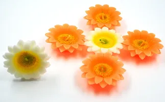 ME  YOU Beautiful Sun Flower Wax Diya Candles | Tea Light Candles for Diwali| Diwali Candles| Multicolor Diya for Diwali/Christmas Decoration Pack of 6-thumb1