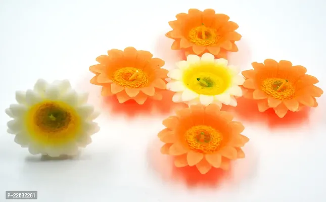 ME  YOU Beautiful Sun Flower Wax Diya Candles | Tea Light Candles for Diwali| Diwali Candles| Multicolor Diya for Diwali/Christmas Decoration Pack of 6-thumb2