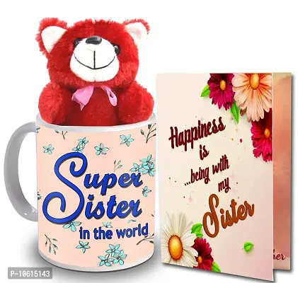 ME & YOU Gift for Sister | Return Rakhi Gift for Sister | Birthday Gift for Sister | Anniversary Gift for Sister | Red Teddy Gift for Sister