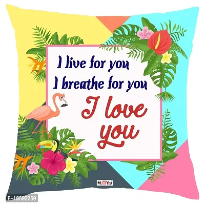 ME&YOU Love Quoted Printed Cushion Gift for Wife Husband Girlfriend Boyfriend on Birthday Valentine's Day and Anniversary IZ18DTLoveCU16-91-thumb0