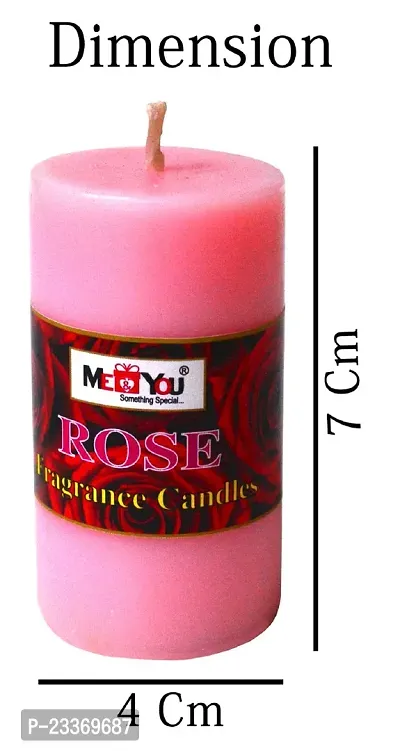 ME  YOU Beautiful Pillar Aromatic Candle for Diwali  Dcoration|Fragrance Candle for Home Decoration | Diwali Decoration Candles | Scented Candle for Room Decor (Pack of 4)-thumb4