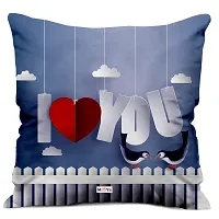 ME & YOU Beautiful Love Quoted Printed Cushion (16*16 Inch) & Teddy with Greeting Card for Valentine Gifts (Multicolor)-thumb1