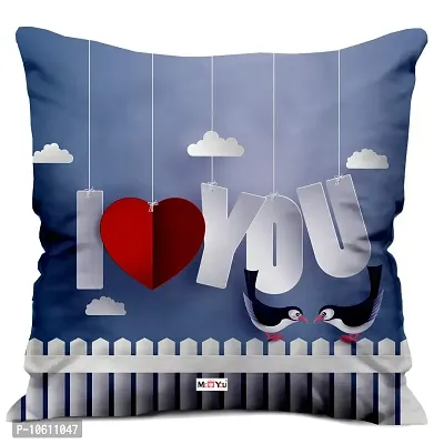 ME & YOU Beautiful Love Quoted Printed Cushion (16*16 Inch) & Teddy with Greeting Card for Valentine Gifts (Multicolor)-thumb2