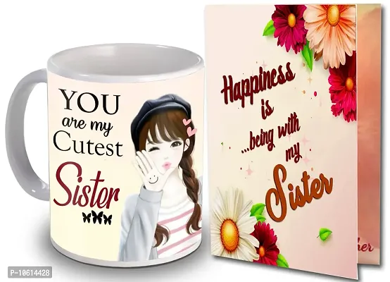 ME  YOU Gift for Sister | Rakshabandhan Gift for Sister | Birthday Gift for Sister | Anniversary Gift for Sister | Return Rakhi Gift for Sister IZ22DTSisterCDMU-102