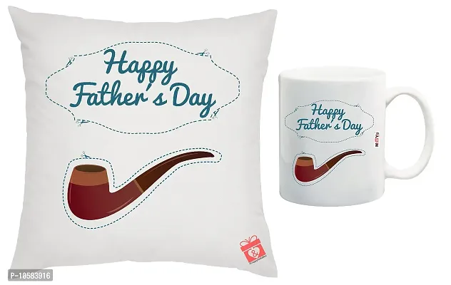 ME&YOU Gifts for Father, for Father, 1 Printed Cushion Cover with Vacuum Filler and Mug IZ18NJPCM-1595