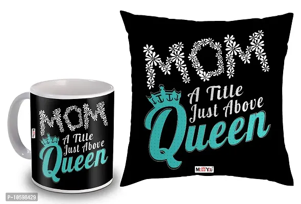 ME & YOU for Mother, Printed Cushion and Ceramic Mug Gifts on her Birthday, Anniversary, Mother's Day IZ19STMotherCM16-01