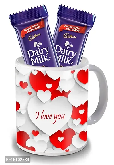 Midiron Birthday Gift for Girlfriend |Wife | Boyfriend | Husband | Romantic gift Set ( Mug with Chocolate's).