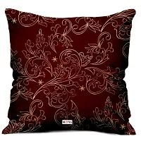 ME & YOU Satin Printed 5 Cushion Cover with Microfiber Filler for Living Room and Bed Room (Multicolor5)-thumb2
