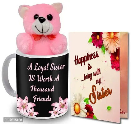 ME & YOU Gift for Sister | Return Rakhi Gift for Sister | Anniversary Gift for Sister | Birthday Gift for Sister | Pink Teddy Gift for Sister