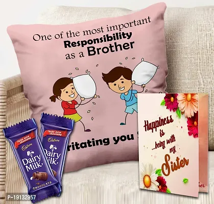 Midiron Rakhi Chocolate Hamper for Sister | Return Gift for Sister on Raksha Bandhan |Rakhi Gifts Hamper for Sister |Raksha Bandhan Gift for Sister/Bahen| Chocolate Gift  Sister Greeting Card