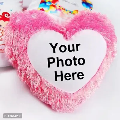ME & YOU Pink Heart Cushion with Photo Printed| Personalized Photo Pillow| Gift for Mother, Special Birthday Gifts for Mom, Mother Gift, Photo Cushion for Mother-thumb2
