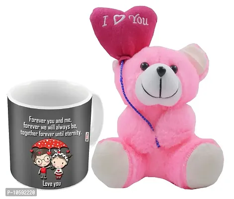 ME&YOU Romantic Gifts, Surprise Printed Mug with I Love You Quoted Teddy for Husband Wife Couple Girlfriend Boyfriend Fianc? On Valentine's Day, Anniversary and Any Special Occasion IZ19DTLoveTM-112-thumb0